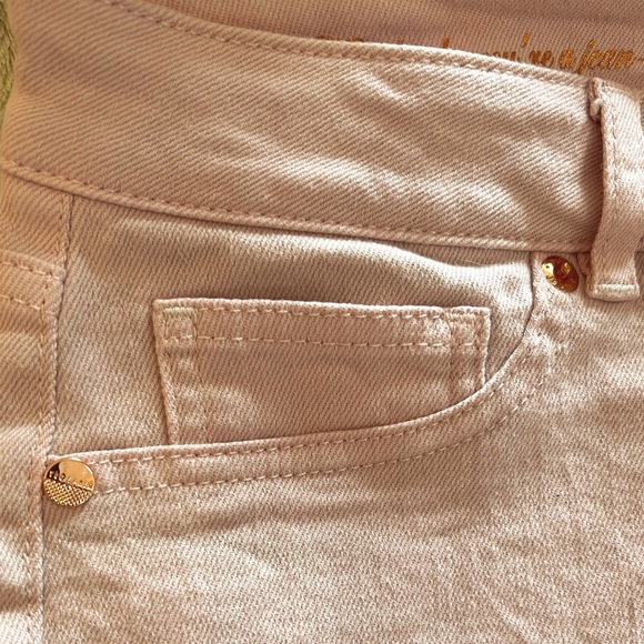 Ted Baker Massiee crop Embroidered Jeans, Baby Pink - Picture 9 of 12